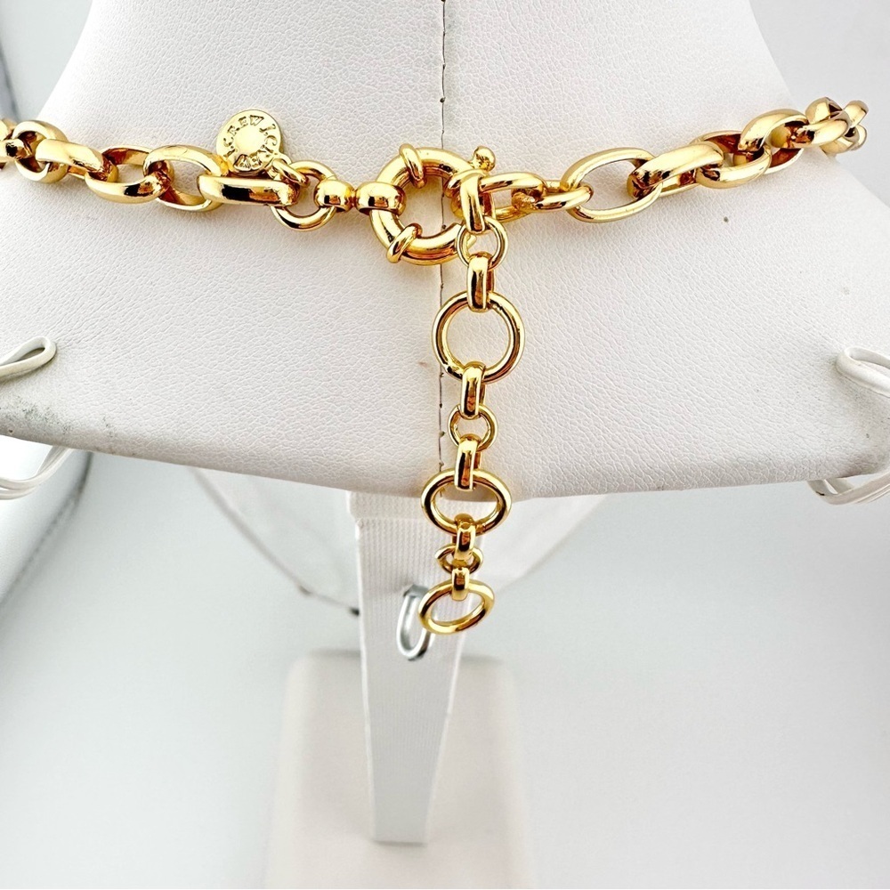 J. Crew Necklace and Bracelet Set in Navy Blue and Gold Tone - Picture 11 of 11